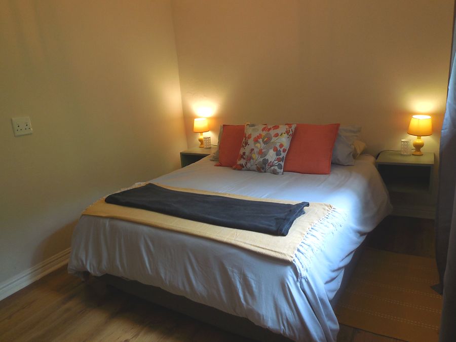 Bedroom with bedside lamps