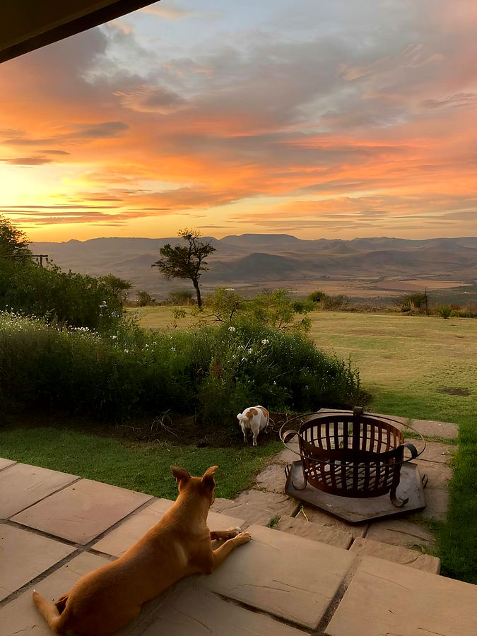 Sunset from the farm