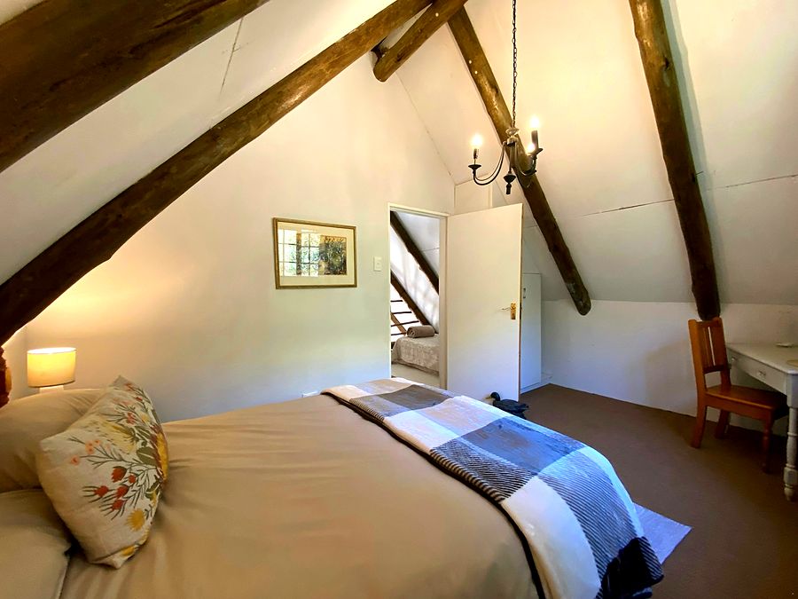 Upstairs bedroom under the eaves