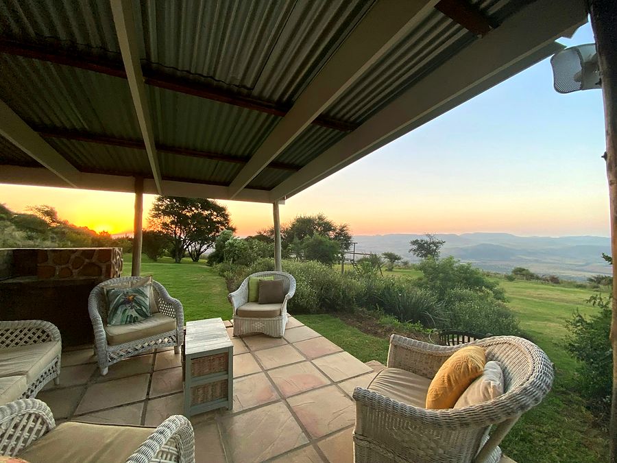 Veranda at sunset