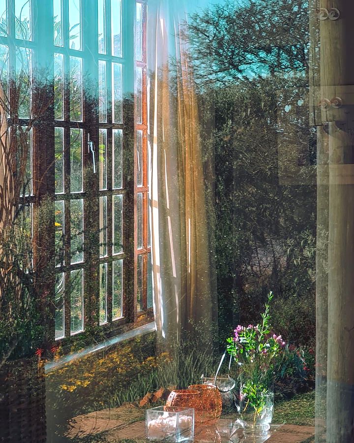 Morning light through the windows